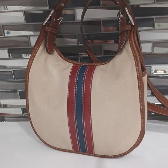 VINTAGE COACH VARSITY STRIPE CROSSBODY BAG - Picture 3 of 17